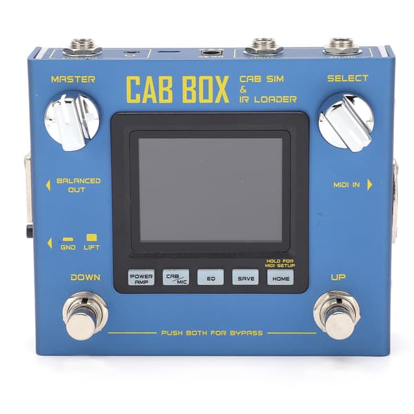 CAB BOX Pedal Elektrisk Basguitar Effekt med Kabinet Modellering IR Loading Amp Simulator R‑08