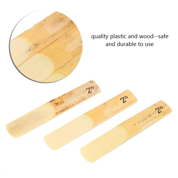 10 stk. Plast 2.5 Sopran Saxofon Mundstykke Rør Reparation Dele Reparation Rør Tilbehør