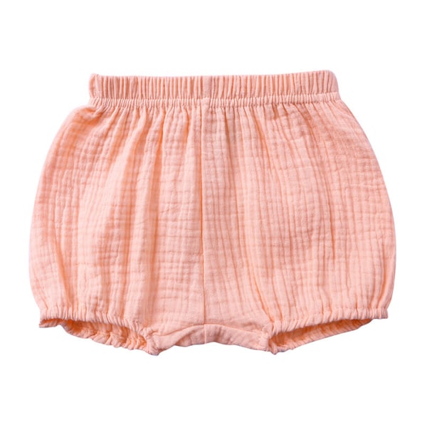 Baby Bread Byxor Barn Bomull Linne Shorts Cover --- Rosa（Storlek 100）