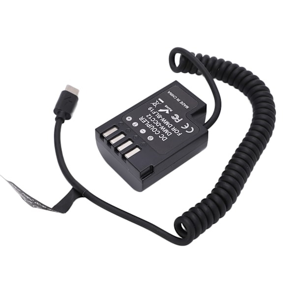Typ C DMW DCC12 Full Decoding Dummy Batteri DC Koppling Power Adapter för GH3 GH4 GH5