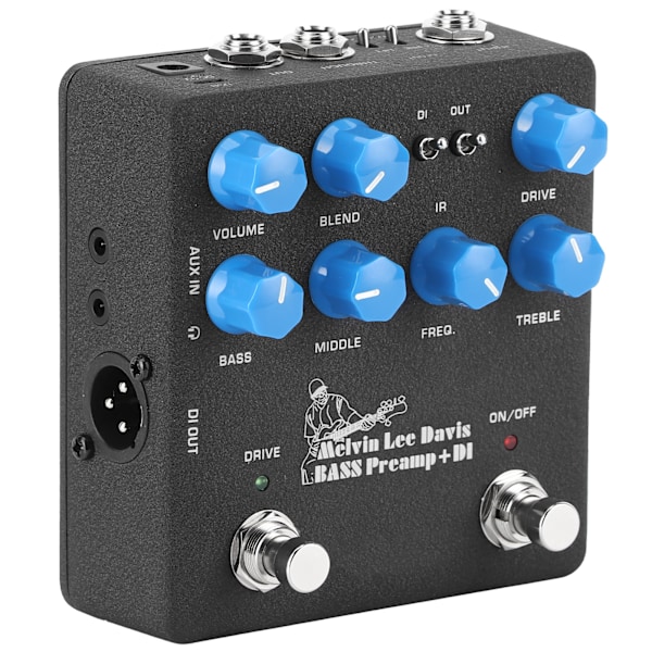 NUX NBP5 Elektrisk basförförstärkare DI-box effektpedal metall musikaliska instrumenttillbehör