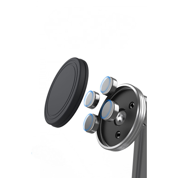 Magnetisk Tablettstativ Justerbar, Universal Stativ For Skrivebord, Multi-Vinkel Aluminium Tablett Holder For Telefoner, Ipad, Samsung Osv