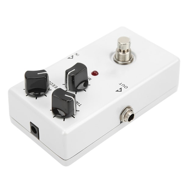 Fördröjningspedal BBD Analog Krets Elektrisk Gitarr Monoblock Effekt med 3 Justeringsknappar 30mA