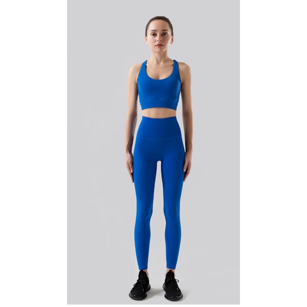 Høje taljemønstrede leggings til kvinder - Smøragtige bløde mavekontrol trykte bukser til træning Yoga (S)
