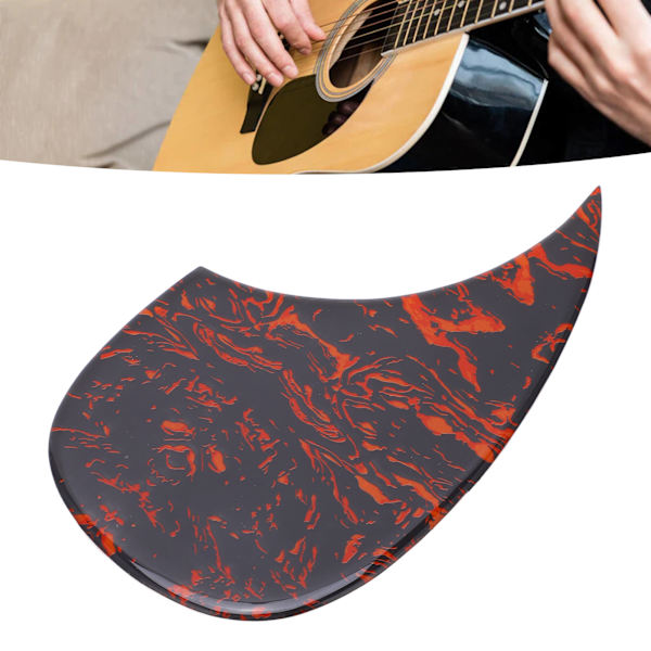 Gitarplekterbeskytter Pick Guard Plate Selvhheftende Tilbehør for 40 41in Akustiske Gitarer