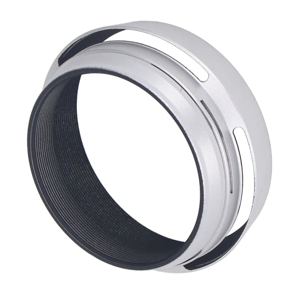 49 mm modlysblænde i aluminium sølv mat kamera modlysblænde med adapterring til X100 X100S