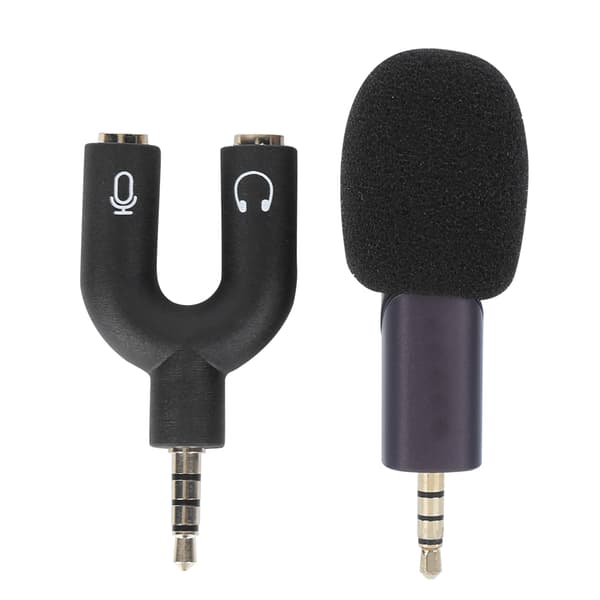 Stabilisator Mikrofon Telefon Direktestrømming Videoopptak Kapasitans Mini Sammenleggbar Mikrofon