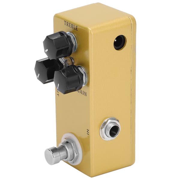 Overdrive-effekt Treble Output Gain 3 Knoppkontroll Metallskal Elgitarrtillbehör