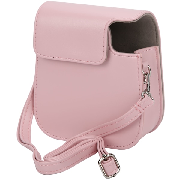 PU-läder Antidrop Retro Axelskyddande Kameraväska Väska för Instax mini11/8/9(Rosa )