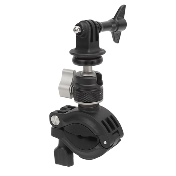Kamerafäste för motorcykel, 360° rotation, anti-shake med 1/4-tums adapter, fäste för motorcykelstyre, kamerahållare för Insta360 Action Camera