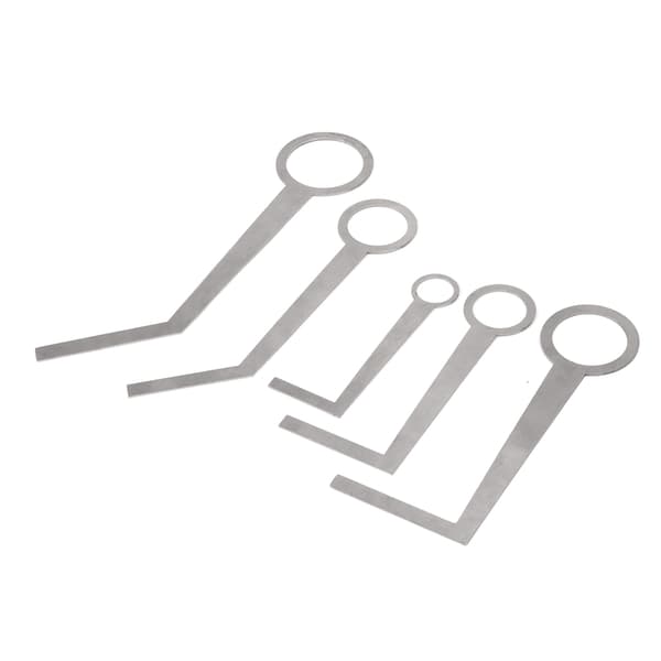 5PCS Saksofon Pad Reparasjonsverktøy Lett Bærbar Metall Sølv Saksofon Nivelleringsringer Pad