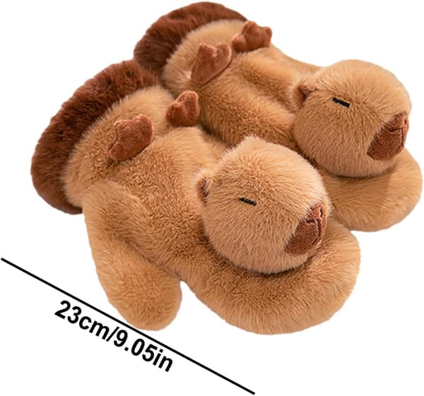 Plush Capybara-Vantar, Vintervantar Capybara Plush | Vantar för Kallt Väder, Vindtäta Cykelvantar, Pingvinvantar för Körning