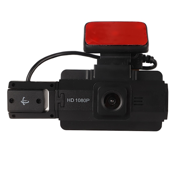 Körinspelare 3in IPS-skärm HD 360 graders rotation fram bakre dubbla objektiv G-sensor nattvision Dash Cam för bil