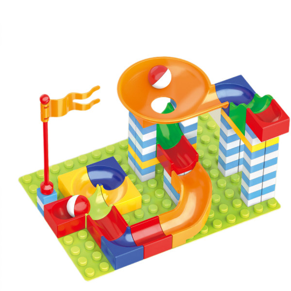 Building Blocks Leksaker: STEM Ball Race Track för pojkar och flickor , Marbles Maze Game Toy Set för barn i åldrarna 3 4-8