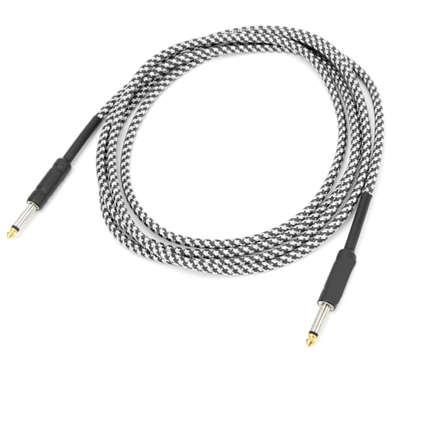 Kitara-kaapeli Punottu suojus Nikkelillä päällystetty liitin Äänikaapeli Elektroninen musiikkivälinejohto (Valkoinen)