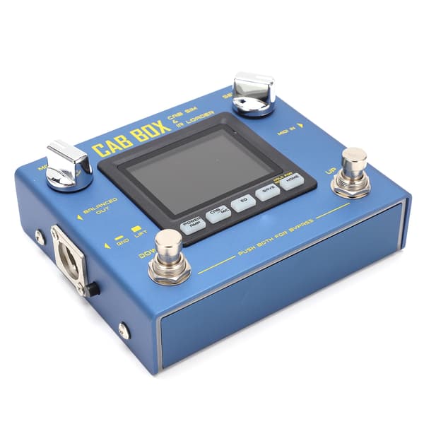 CAB BOX Pedal Elektrisk Basgitarr Effekt med Kabinettmodellering IR Laddning Amp Simulator R‑08