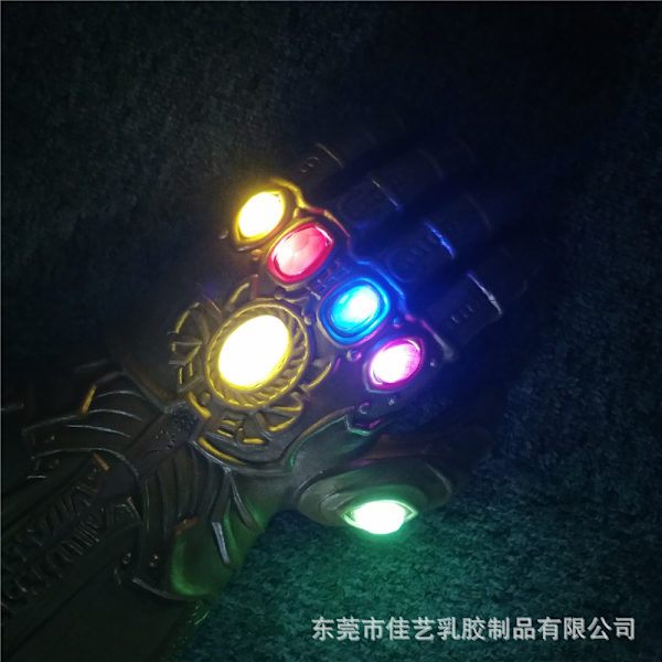 Valoavat Avengers Infinity War Infinity Gauntlet LED-hanskat Thanos LED-hanskat Cosplay-rekvisiitta Lapset hanskat Marvel lasten cos