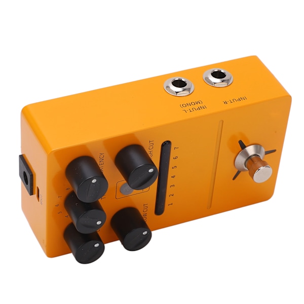 Elektrisk gitarr effektpedal stereo simulering gul metall enkel effektpedal för inspelning