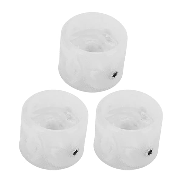 3 st elektrisk gitarrknopp sträng potentiometer regulator instrument tillbehör set kit vit