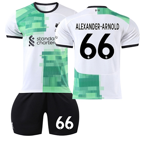 2324 Liverpool udebanefodboldsæt 66 Alexander-arnold #M