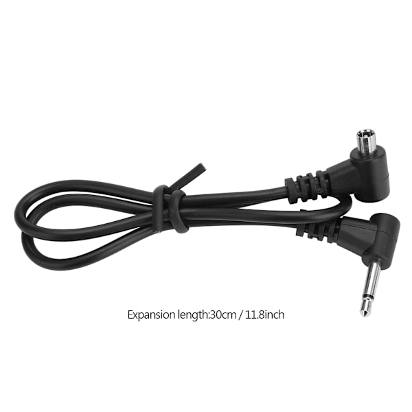 12-tums/30 cm lättviktig blixt PC-synkroniseringssladd 2,5 mm kontakt till hane PC-synkroniseringskabel