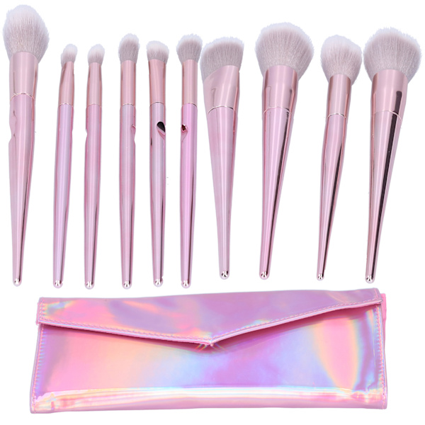 10PCS Makeup Brushes Set Myke Bust for Blush Eye Shadow Eyebrow Highlight