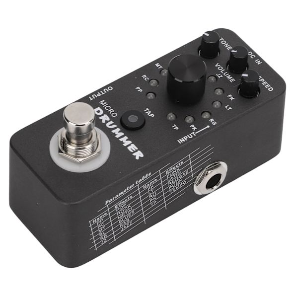 Trummaskin Pedal 121 Trumloopar Elektrisk Gitarr Monoblock Effekt med True Bypass 95mA