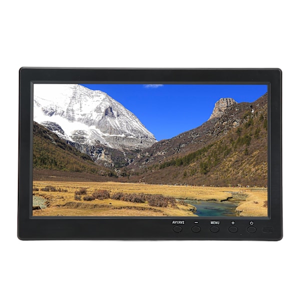 10,1 tums TFT LCD-skärm Bärbar HD-färgskärm med VGA AV BNC USB DC HD-multimedia-gränssnitt 100-240V EU-kontakt