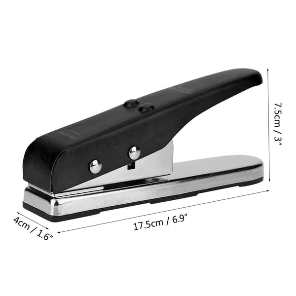 Gitarrbas Plectrum Pick Punch Metall Maker med 2 formar DIY Verktyg Tillbehör (Svart)