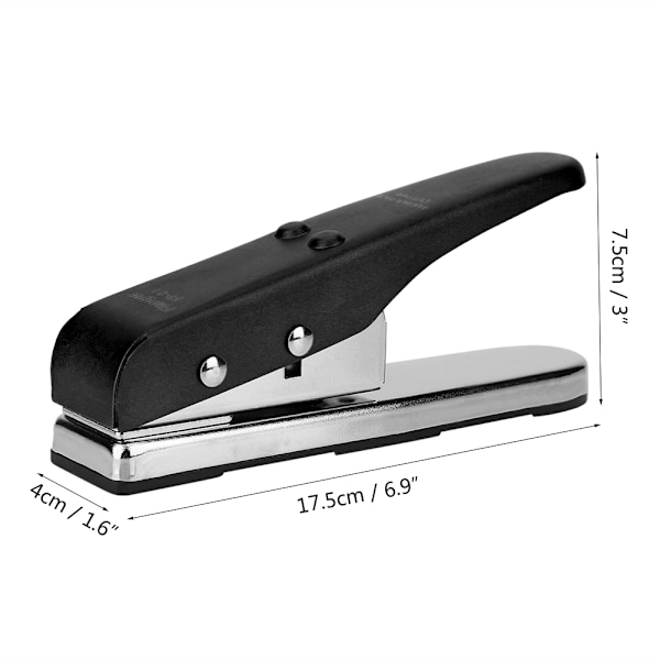 Kitara Bass Plectrum Pick Punch Metal Maker 2 Muotilla DIY Työkalu Tarvike (Musta)