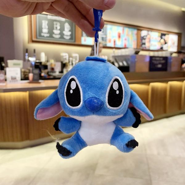 Söt liten docka, parväska hänge, plyschleksak docka nyckelring, docka hänge Plush Stitch Blue