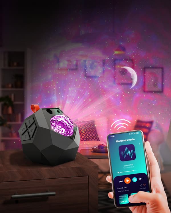 Aurora Galaxy Starry Projector Julgåvor Ocean Wave Projection Star