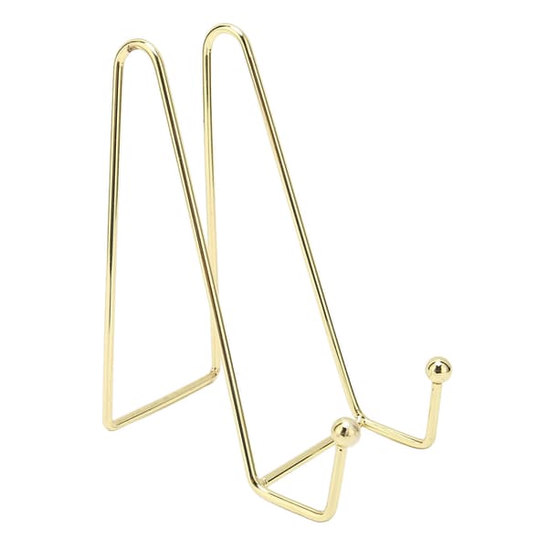 Neglekunst Display Board Stands Robust Elegant Metall Multifunksjon Bilde Ramme Holder Stativ Gull