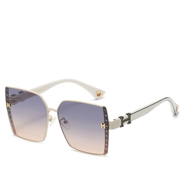 Solglasögon för kvinnor och män Retro Aviator Square Goggle Classic Frame glasögon