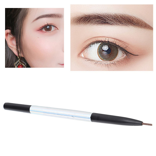 Yaqinuo 0,1 g Professionel Makeup Øjenbrynsblyant Dobbelt Hoved Øjenbrynsblyant Øjenbryns Definer Blyant 02# Te Brun