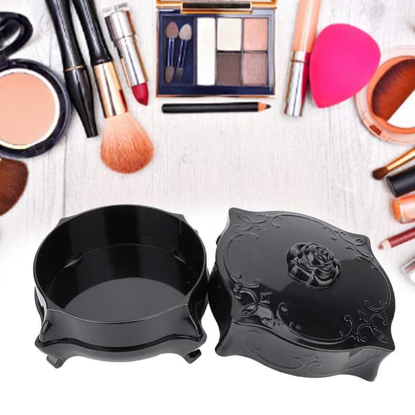 Resinbehållare Bomullspuff Bomullspinnar Makeup Bomull Makeup Kosmetisk Förvaringslåda