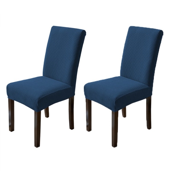 Köksstolsöverdrag Set om 2, Parsons Chair Slipcover Protector för matsal, Classic Blue