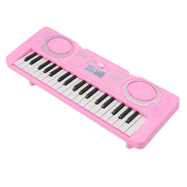 Barn Keyboard Piano Leksak 37 Tangenter Förbättra Hand-Öga-Koordination Musikaliskt Pedagogiskt Instrument Rosa