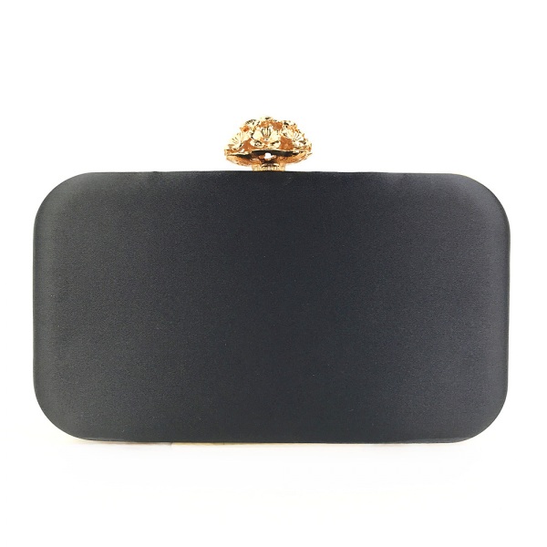 Aften Taske Perle Sequin Design Vintage Kys Lås Satin Clutch Pung Taske Bryllup Fest Clutc