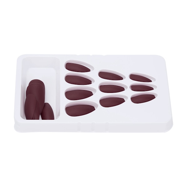 24 stk. Matte Falske Negle Fuld Dækning Falske Negle Tip Manicure Værktøj til Kvinder og PigerF143