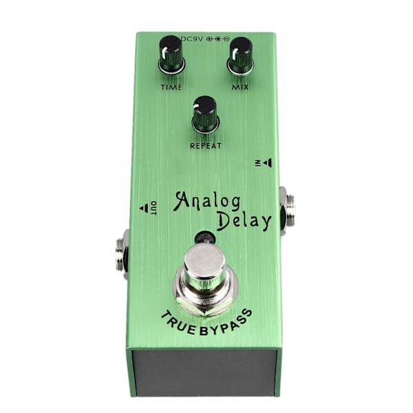 Gitarr Delay Effekt Pedal Multifunktion Rikt Timbre Analog Delay Elgitarr Effekt Pedal Ljusgrön