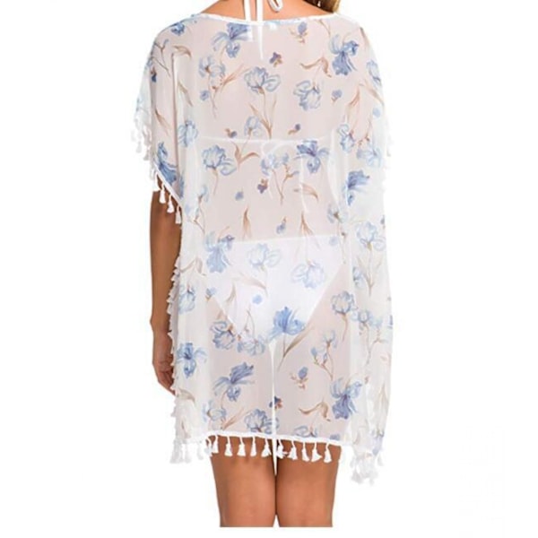 Wekity hæklet chiffon-badedragt til kvinder, strandbikini-cover-ups til badetøj (YT001)