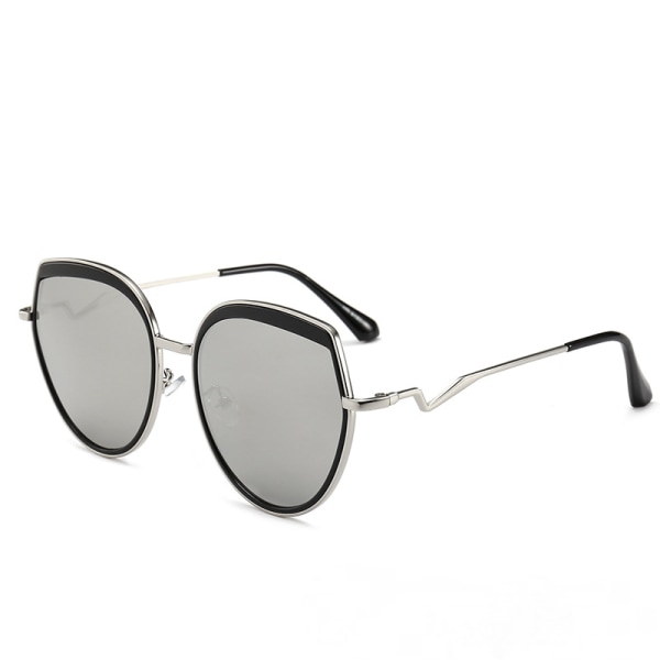 Retro fyrkantiga Pilot-solglasögon för kvinnor män, stor ram 70-talet UV400 skyddssolglasögon-svart