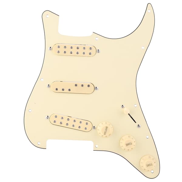 SSS29 Beige Elektrisk Guitar Loaded Pickguard Pickup Loading Pick Guards Sæt