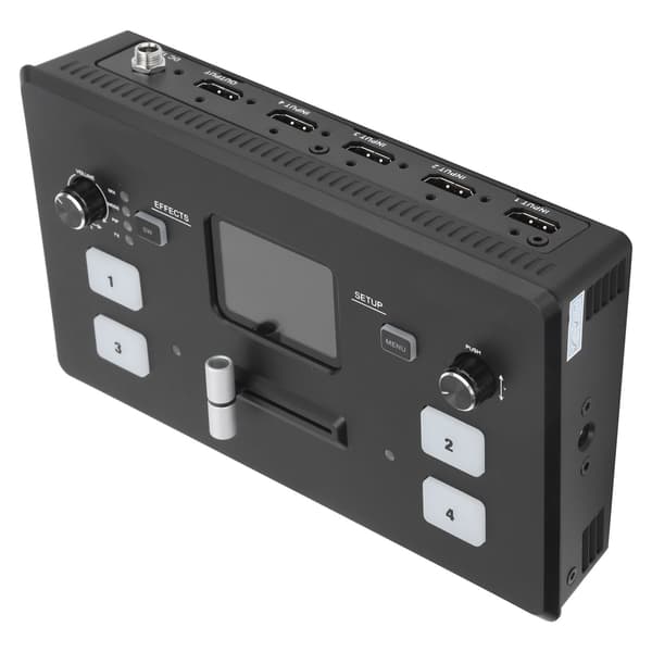 FEELWOELD Multi Camera Video Mixer 2in Display Video Switcher / 100‑240V