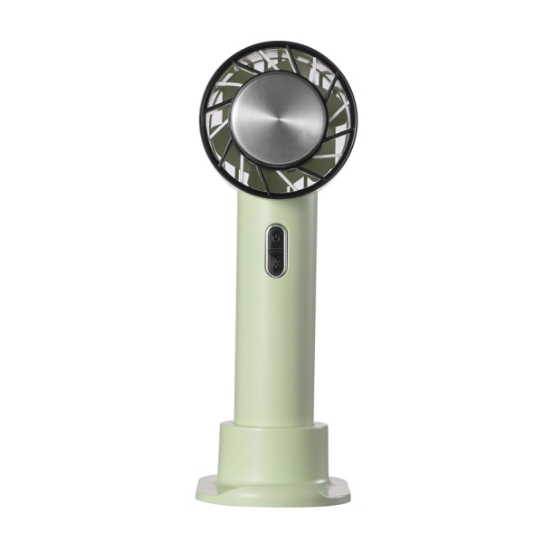 Rechargeable Handheld Cooling Fan, 2200mAh Battery Powered, 3~9H Small Portable Personal Fan for Outdoor Travel  green