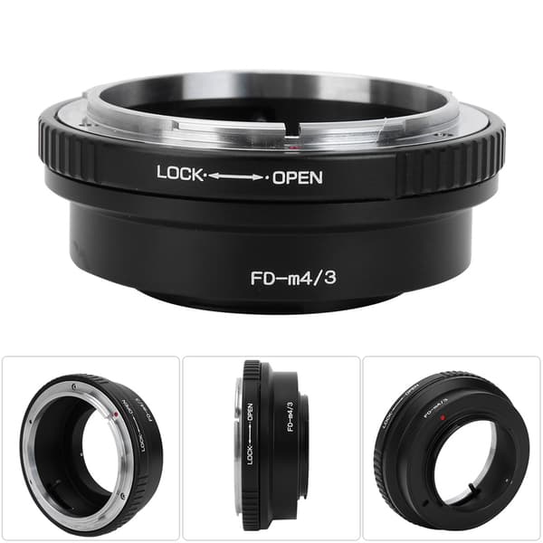 Metallobjektivadapterring for Canon FD-objektiv til Olympus for Panasonic M4/3-kamera