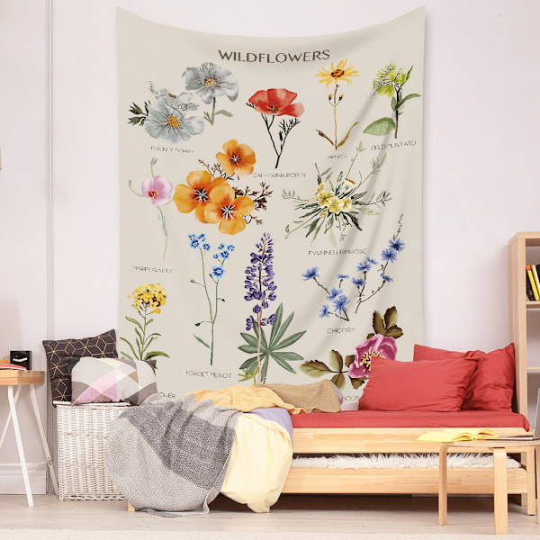 Taide Koti Sisustuslahjat Mandala Bohemian Tapetti Sopii Makuuhuoneen Koristeluun (257-1, 51 x 59 tuumaa)