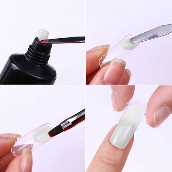 30ml Smärtfri Snabb Nagel Extensions Gel Pappersfri Manikyr UV Gel Tillbehör Transparent