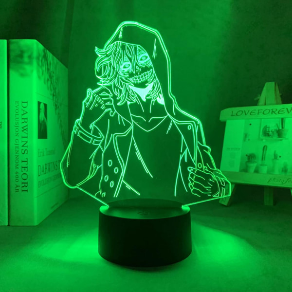 WJ Anime Illusion Lampe 3D Lampe Anime Academia Tomura Shigaraki Lampe til Soveværelsesdekoration Fødselsdagsgave PXJD My Hero Academia-B